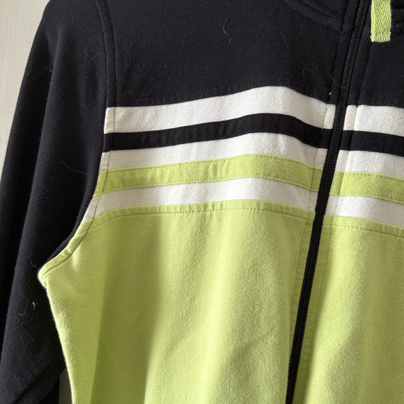 Athletic jacket - bright green black and white SJB active medium - Picture 2 of 7
